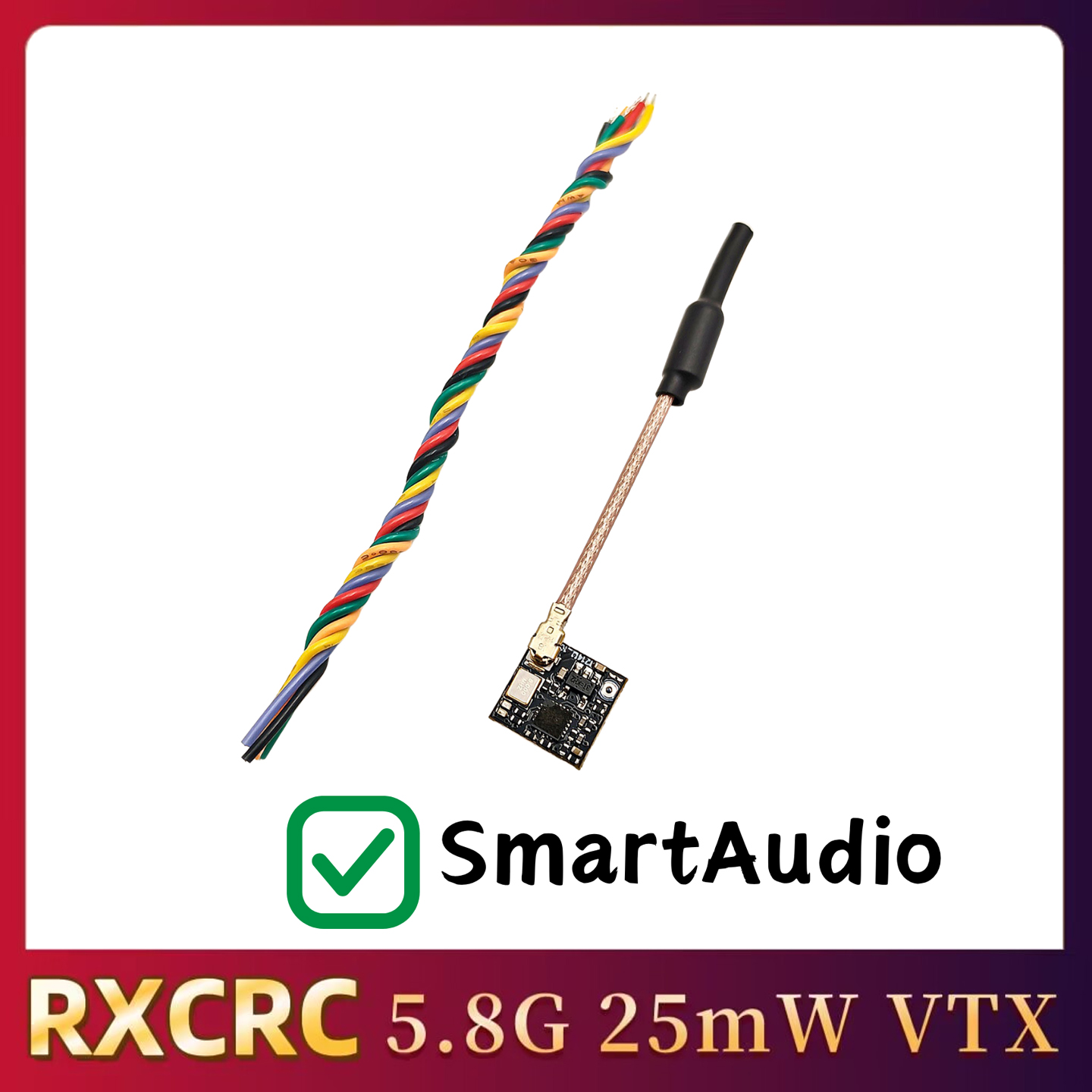 RXCRC 5.8GHz 48CH FPV 25mW ана – обзор и цена Drone Transmitter
